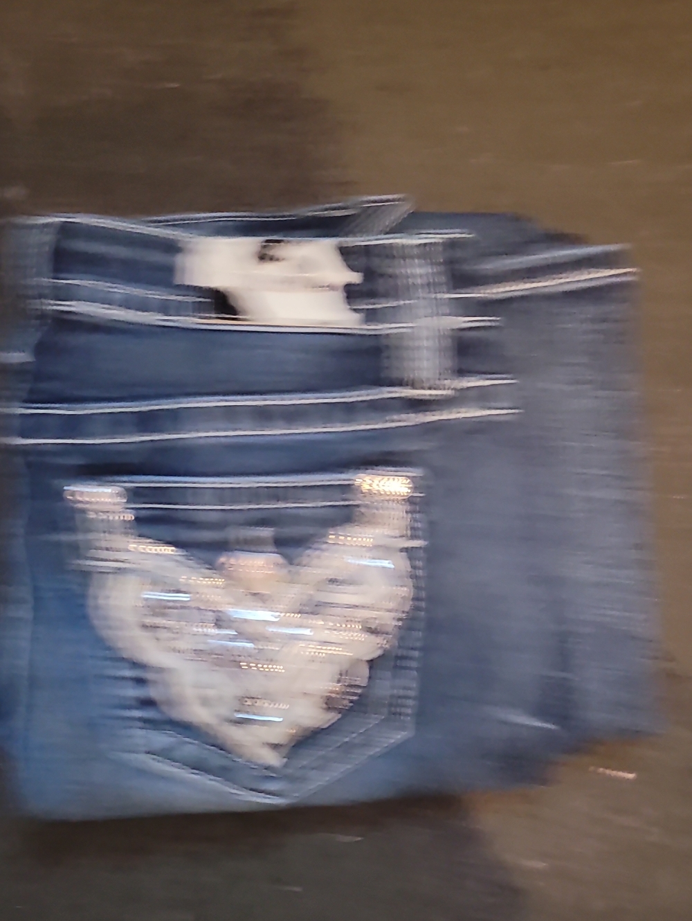 Dark Blue Women's Embroidered Pocket Jeans